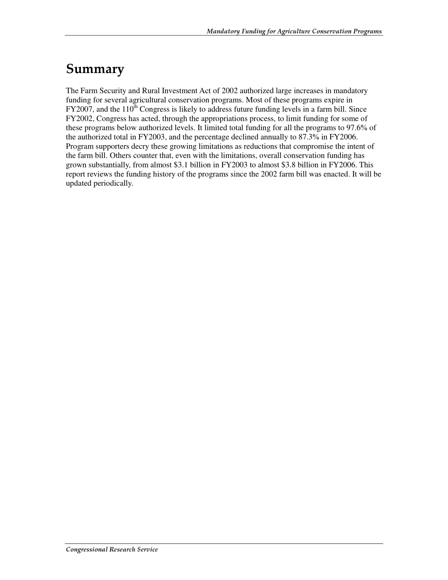 [20070109]RS22243_农业保护计划的强制性资金.pdf_第2页