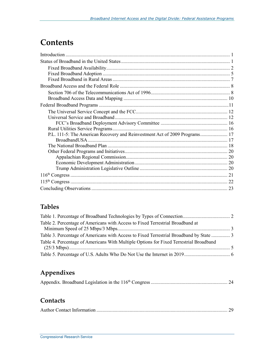 [20191025]RL30719_宽带互联网接入和数字鸿沟：联邦援助计划.pdf_第3页