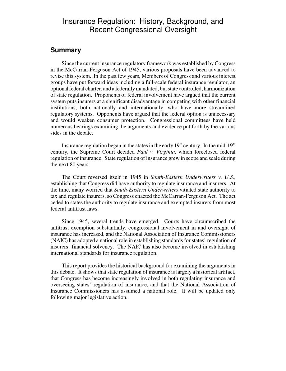 [20050211]RL31982_保险监管：历史、背景和最近的国会监督.pdf_第2页