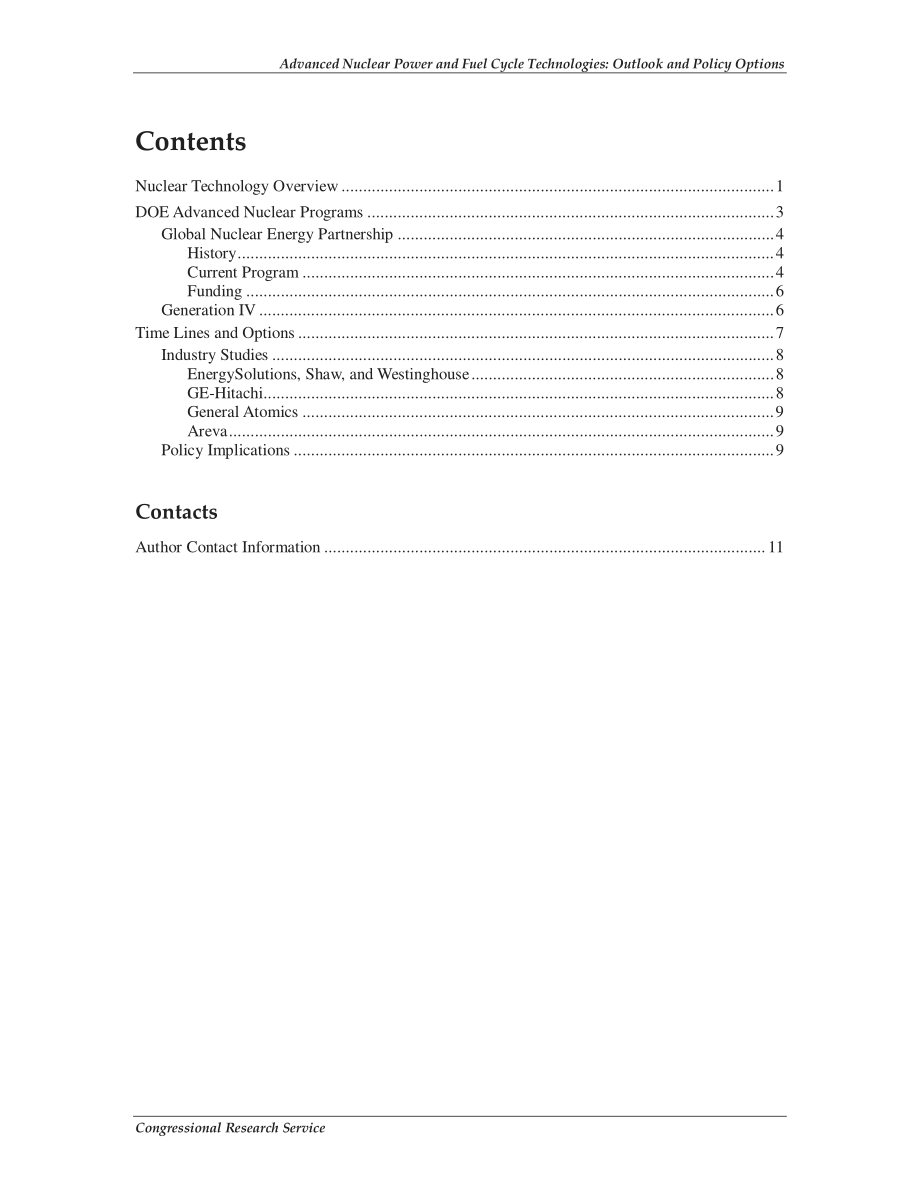 [20080711]RL34579_先进的核电和燃料循环技术：Outlook和策略选项.pdf_第3页