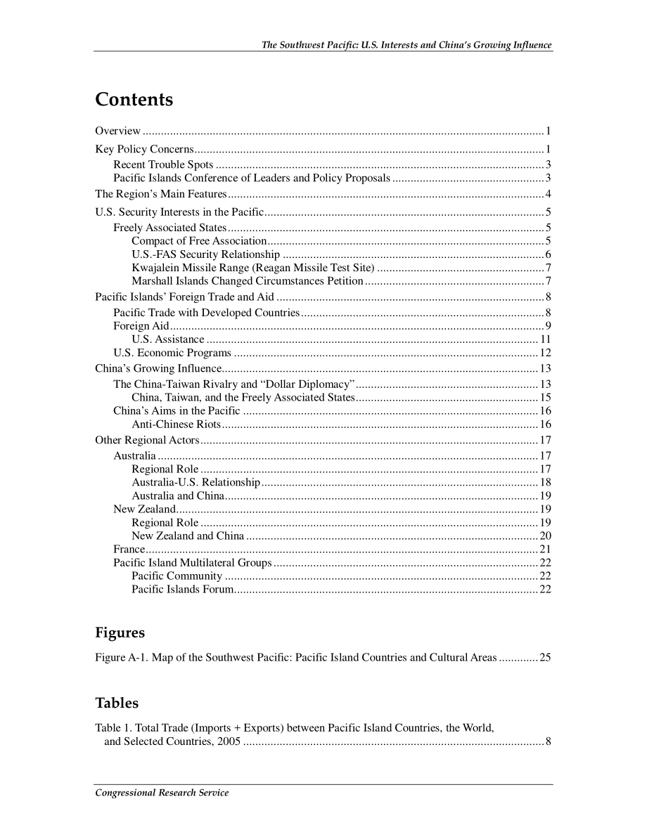 [20070706]RL34086_西南太平洋：美国利益与中国日益增长的影响力.pdf_第3页