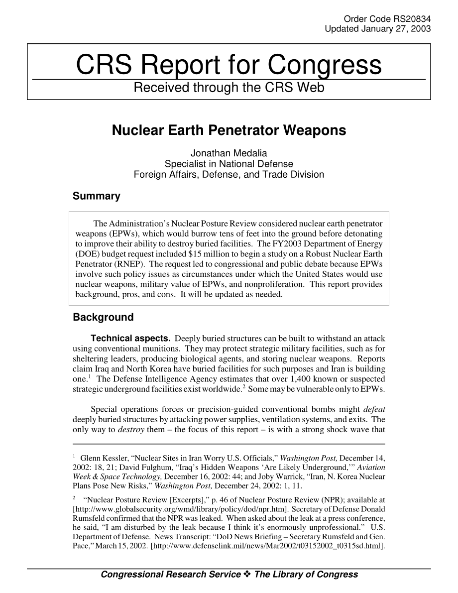 [20030127]RS20834_核穿地弹武器.pdf_第1页