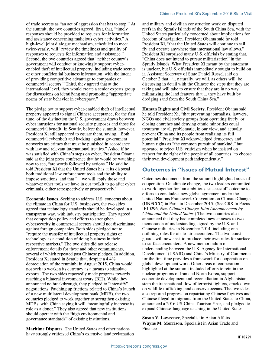 [20151007]IF10291_中国国家主席Xi 2015年9月国事访问.pdf_第2页