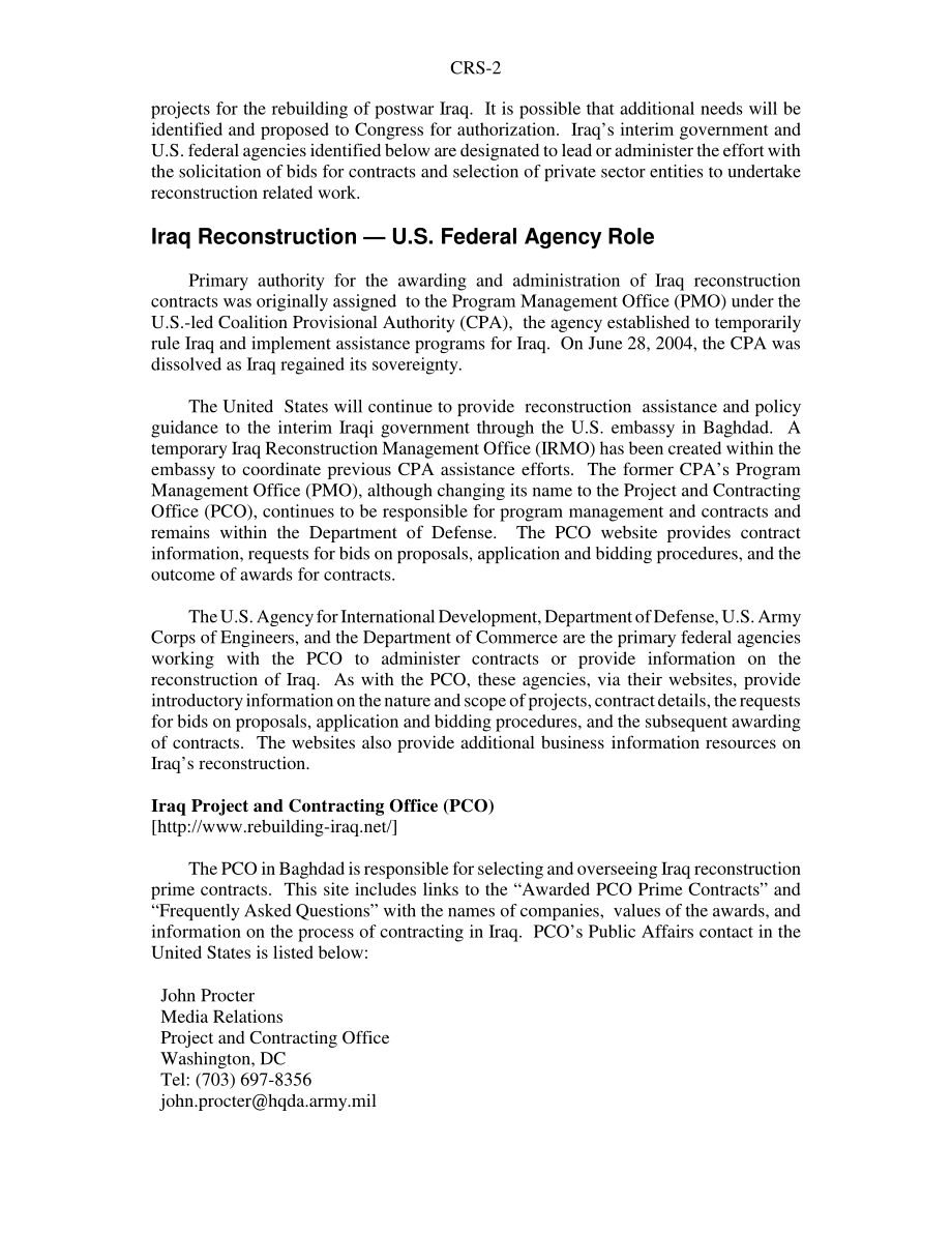 [20041123]RS21546_伊拉克重建资源：情况说明书.pdf_第2页