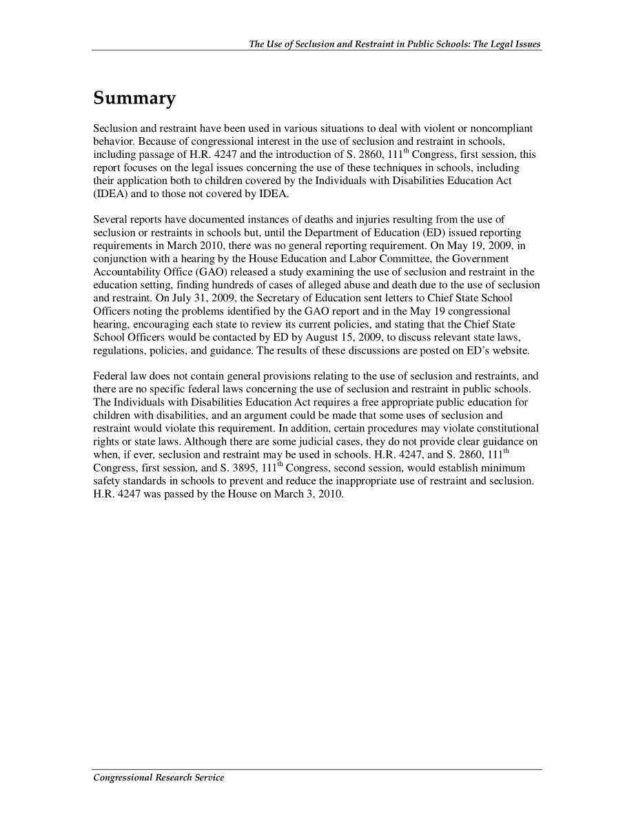 [20101014]R40522_公立学校使用隔离和约束：法律问题.pdf_第2页