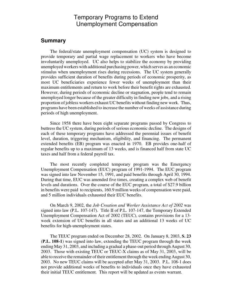[20030124]RL31277_延长失业补偿金的临时计划.pdf_第2页