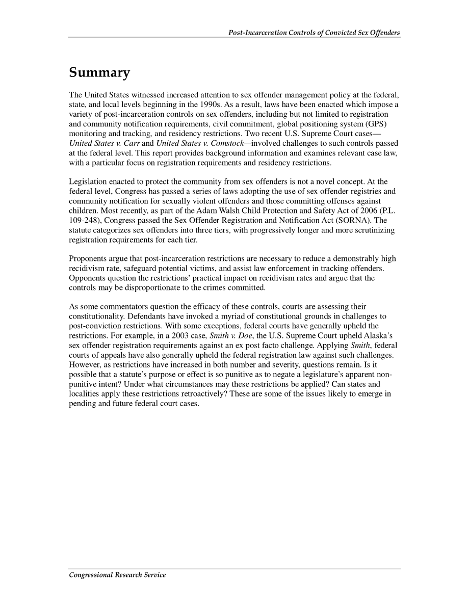 [20100616]R41183_对已定罪性犯罪者的监禁后控制.pdf_第2页