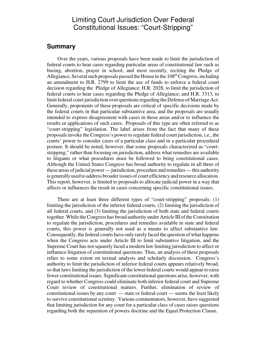 [20050124]RL32171_限制法院对联邦宪法问题的管辖权：“法院剥离”.pdf_第2页