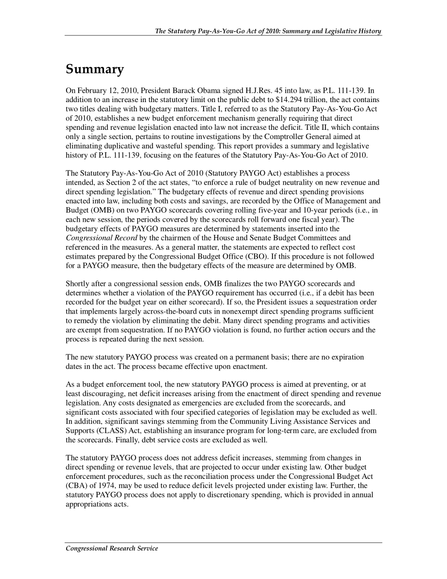 [20100913]R41157_2010年法定现收现付法案：概述和立法历史.pdf_第2页