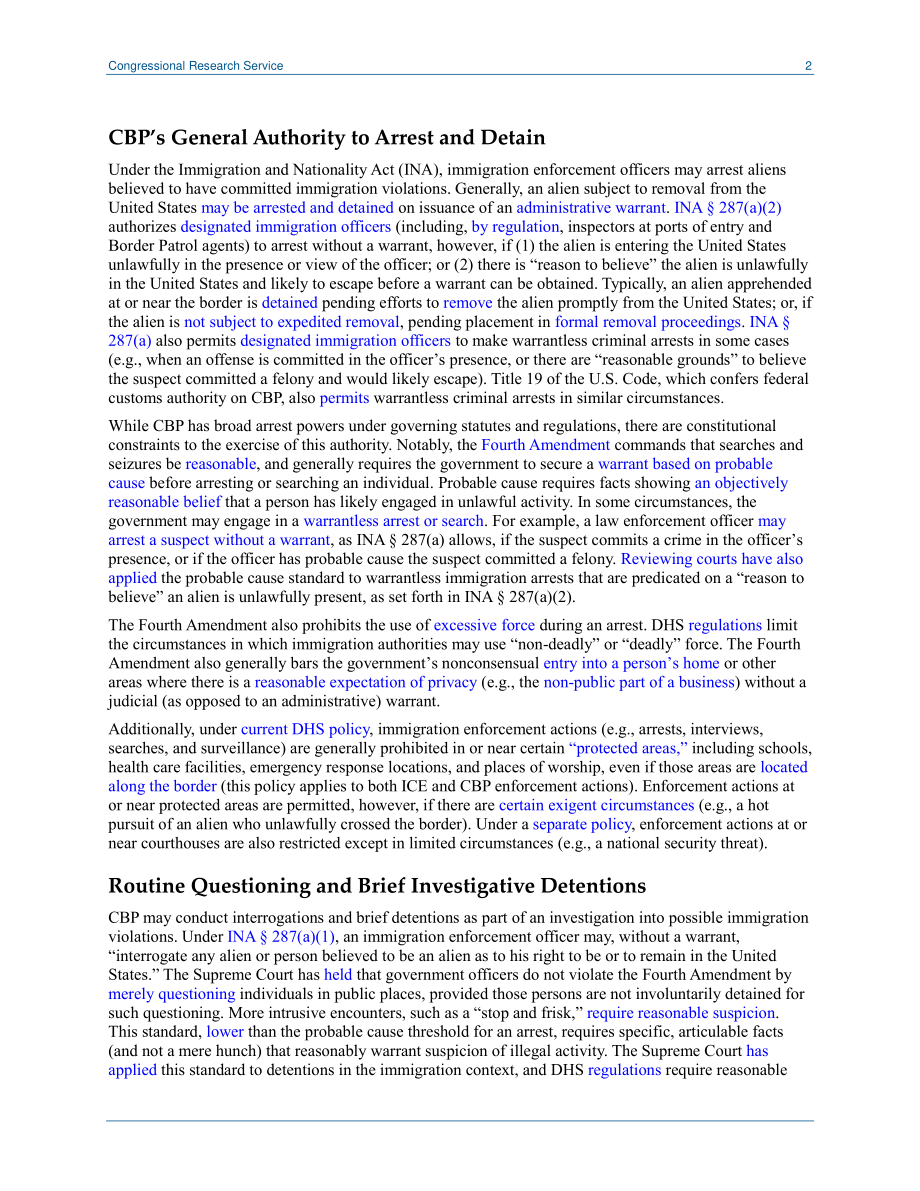 [20211130]LSB10559_美国海关和边境保护局的权力和限制：基础.pdf_第2页
