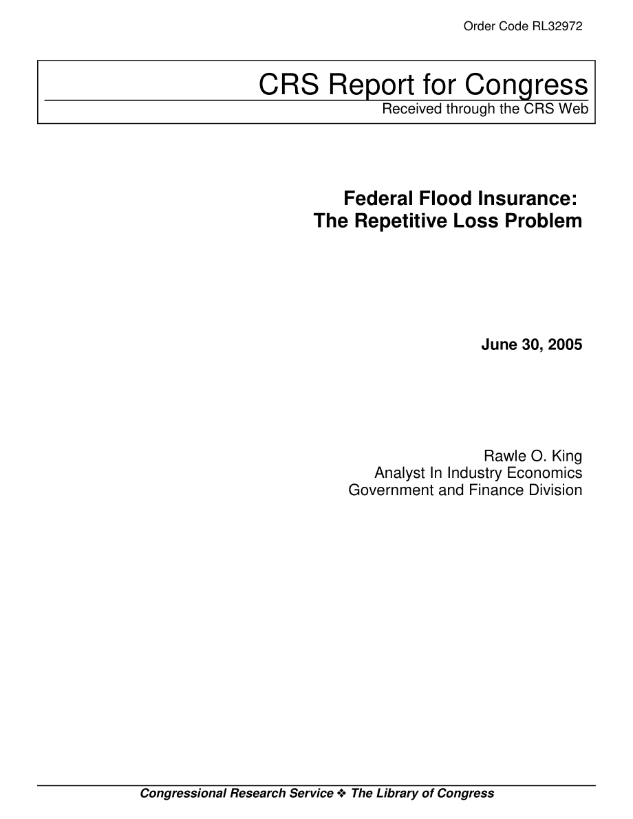 [20050630]RL32972_联邦洪水保险：重复损失问题.pdf_第1页