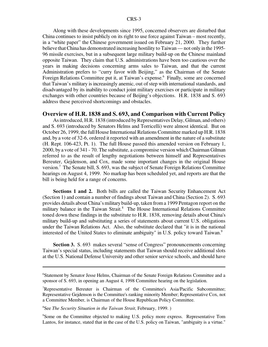[20000301]RS20370_《加强台湾安全法》与美国政策中的基本问题.pdf_第3页