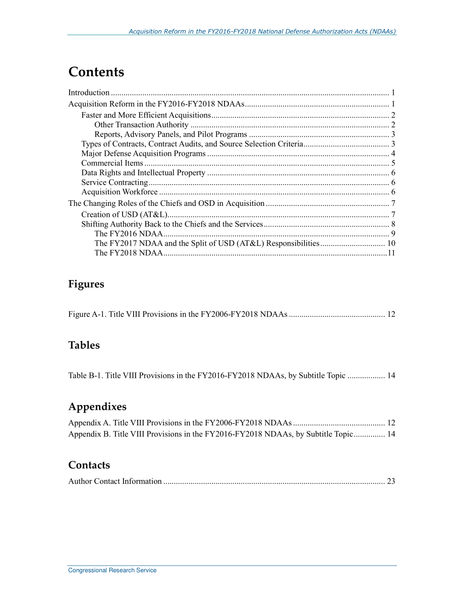 [20180119]R45068_2016-2018财年《国防授权法案》（NDAAs）中的采办改革.pdf_第3页
