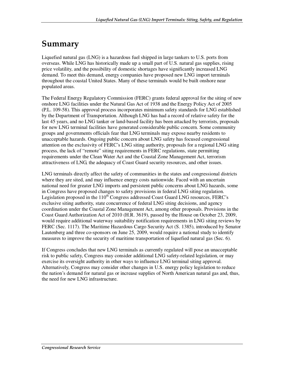 [20091214]RL32205_液化天然气（LNG）进口码头：选址、安全和监管.pdf_第2页