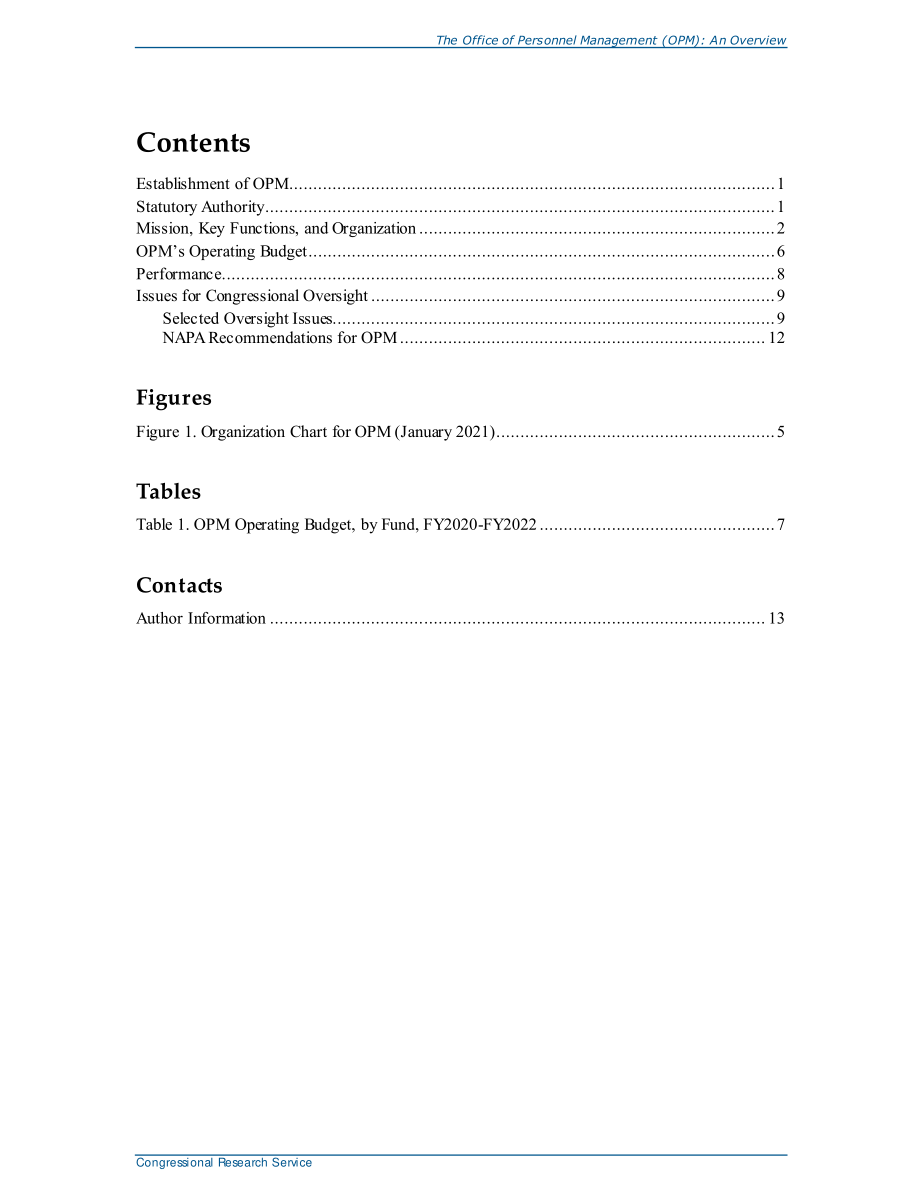 [20210720]R46833_人事管理办公室（OPM）：概述.pdf_第3页