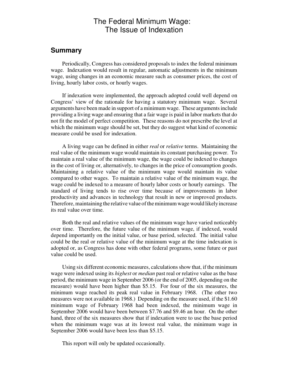 [20070122]RL30927_联邦最低工资：指数化问题.pdf_第2页