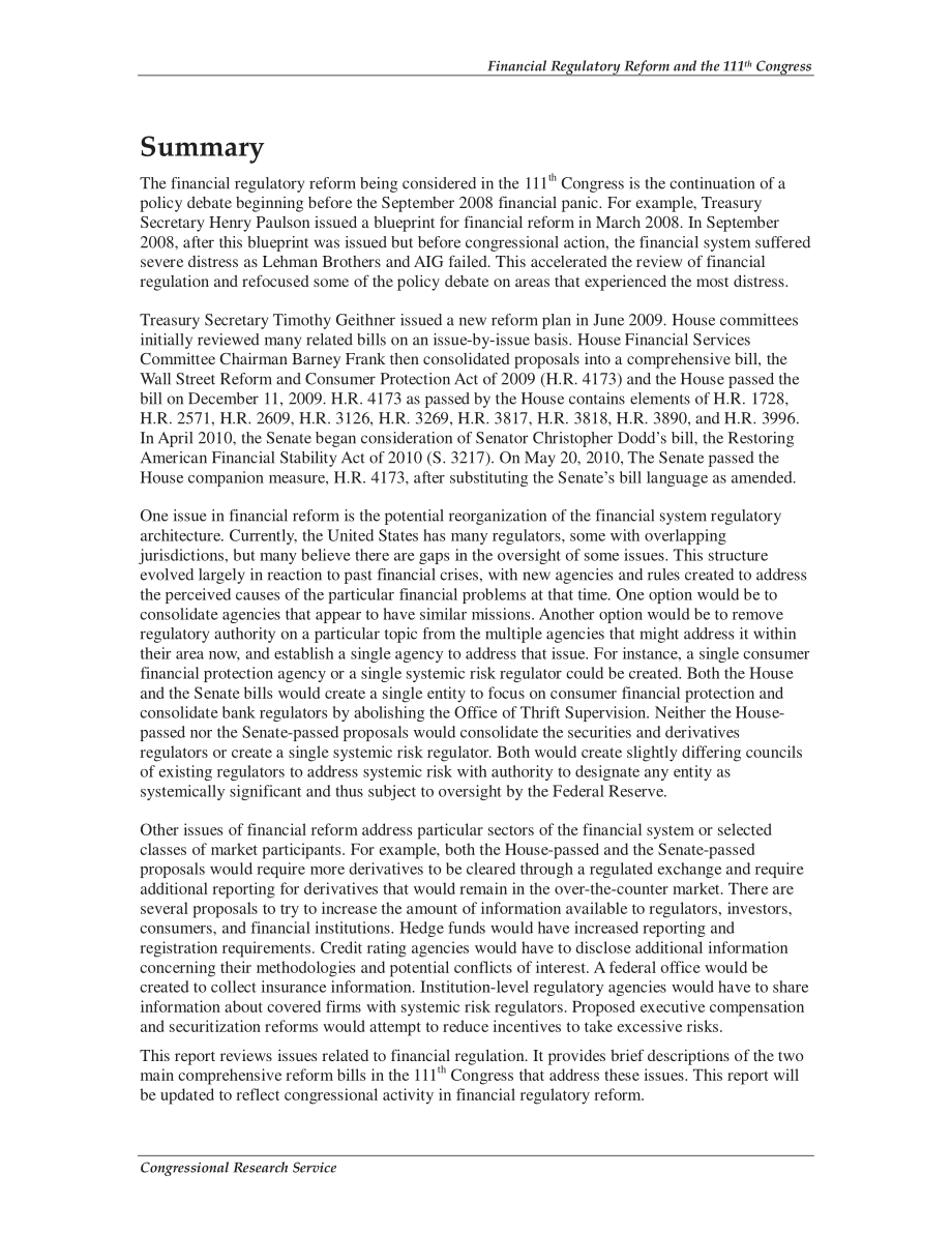 [20100601]R40975_金融监管改革与第111届国会.pdf_第2页