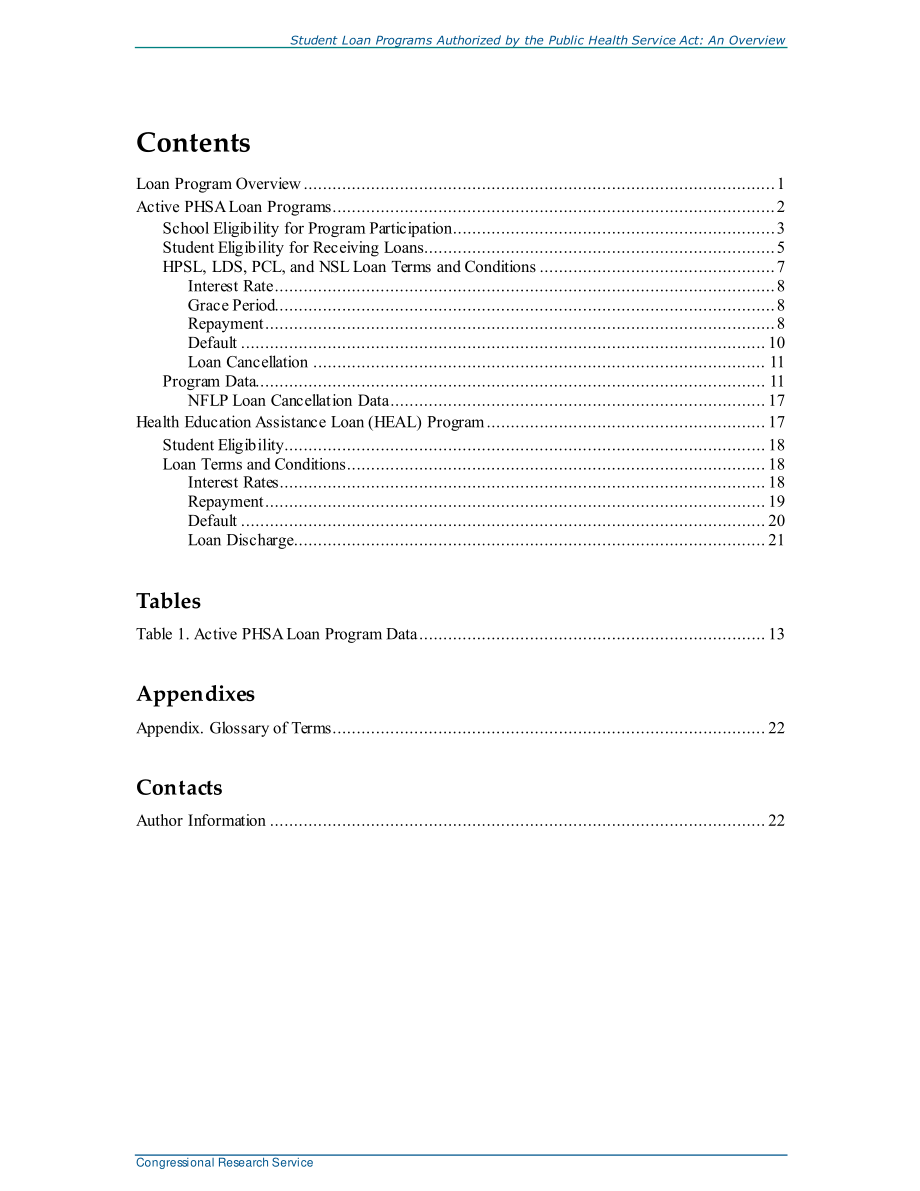 [20210316]R46720_《公共卫生服务法》授权的学生贷款计划：概述 .pdf_第3页