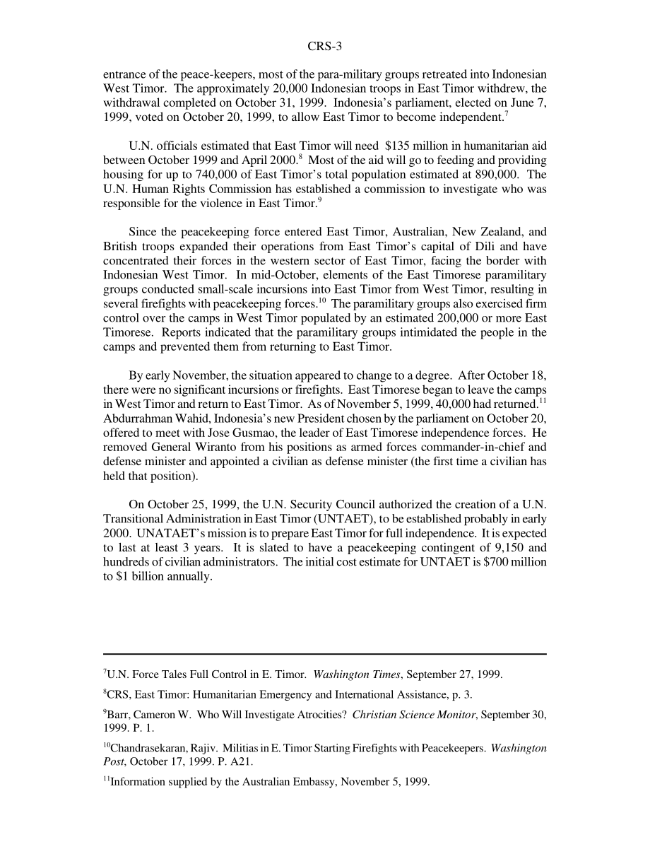 [19991105]RS20332_East Timor Crisis 美国政策和选择.pdf_第3页