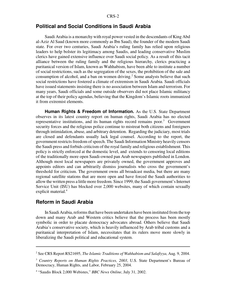 [20041013]RS21913_沙特阿拉伯：改革与美国政策.pdf_第2页