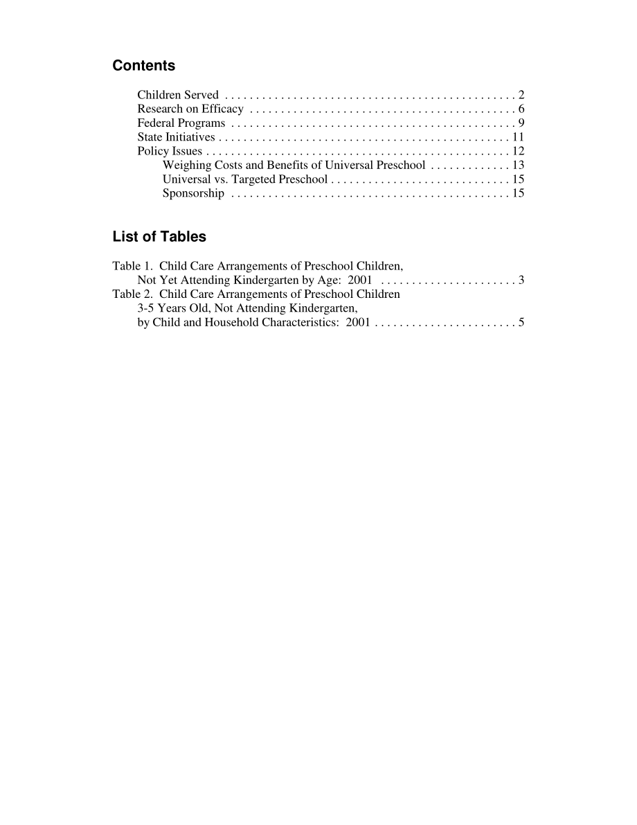 [20060119]RL31123_幼儿教育：学前参与、项目效能和联邦政策问题.pdf_第3页