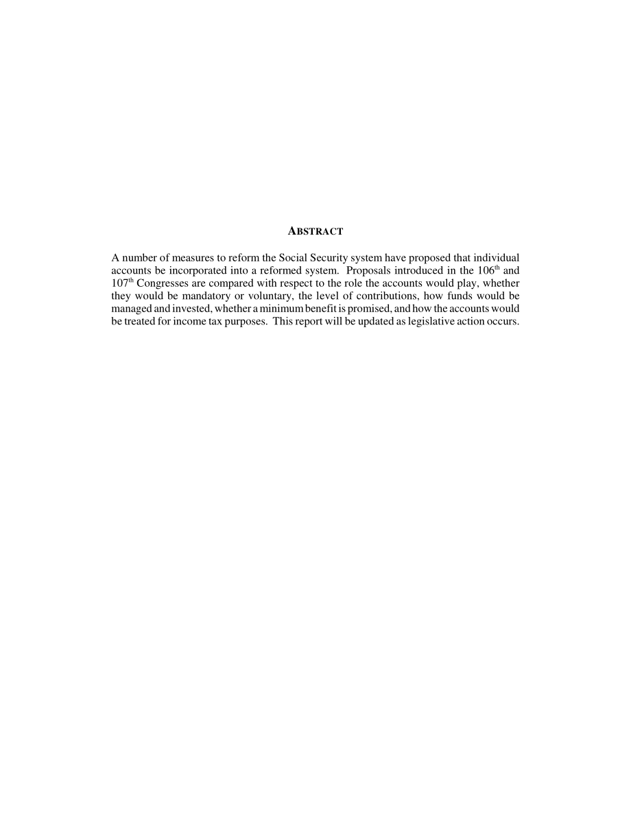 [20020726]RL30397_社会保障改革：个人账户提案.pdf_第2页