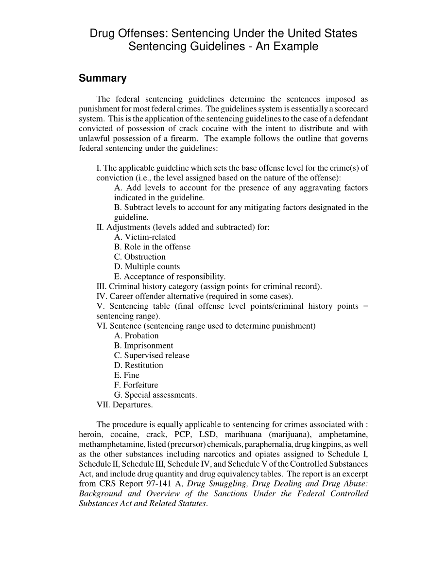 [20030130]RL30721_毒品犯罪：美国量刑指南下的量刑——一个例子.pdf_第2页