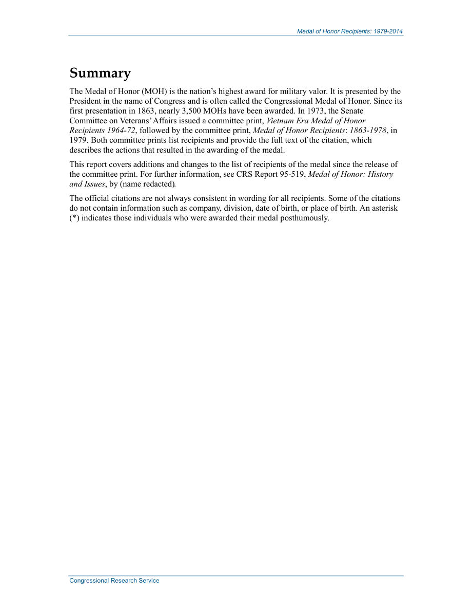[20141202]RL30011_荣誉勋章获得者：1979-2014.pdf_第2页