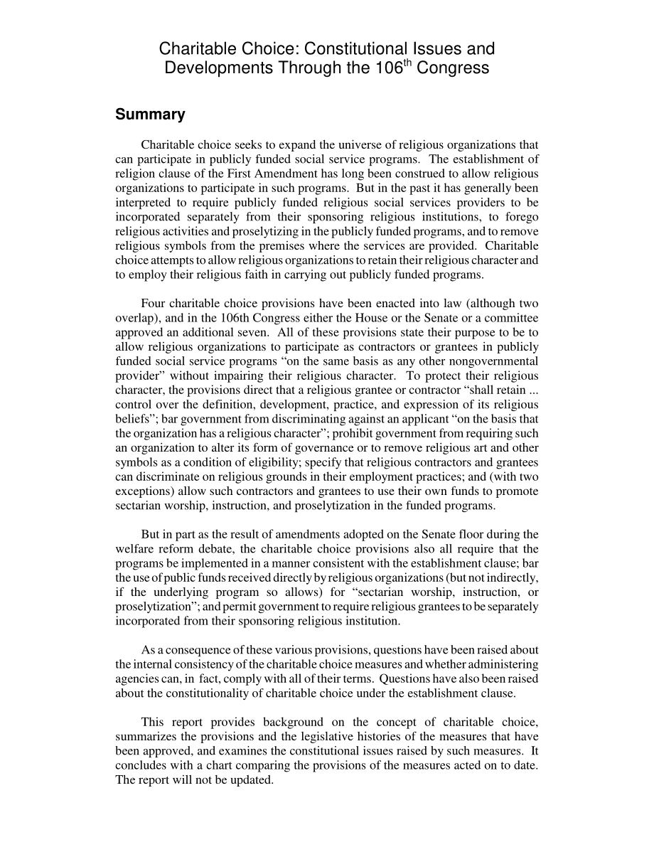 [20001227]RL30388_慈善选择：第106届国会期间的宪法问题和发展.pdf_第2页