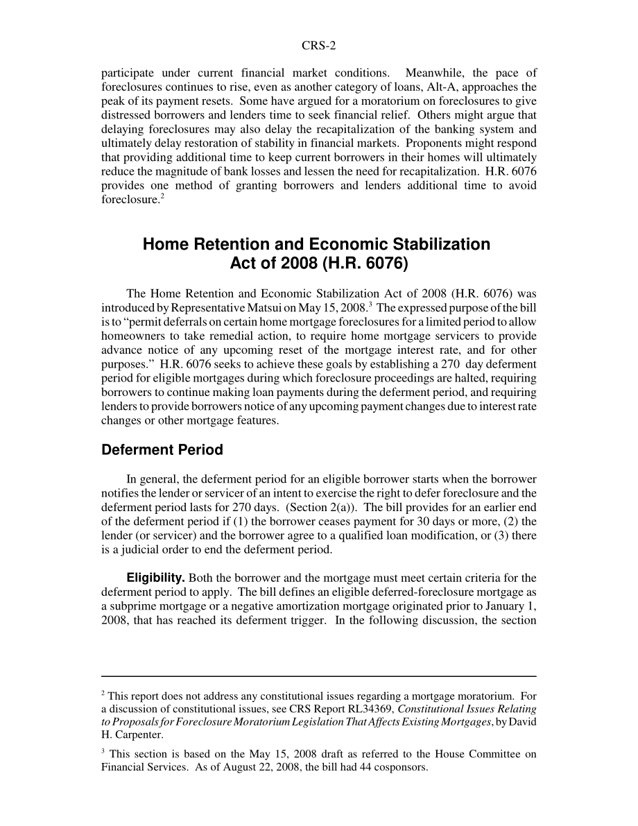 [20080829]RS22943_H、 R.6076 2008年《住房保留和经济稳定法》.pdf_第2页