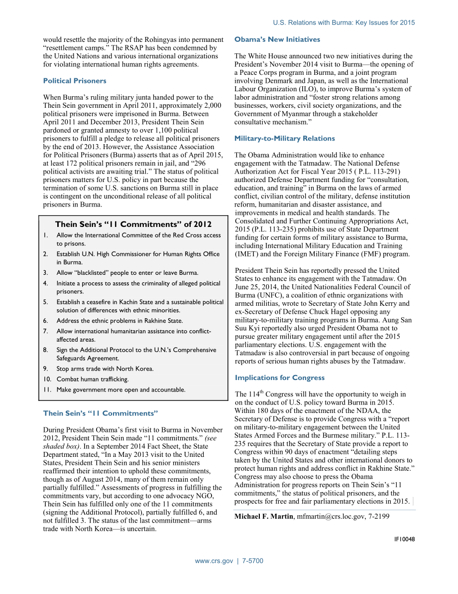 [20150427]IF10048_美国与缅甸的关系：2015年的关键问题.pdf_第2页
