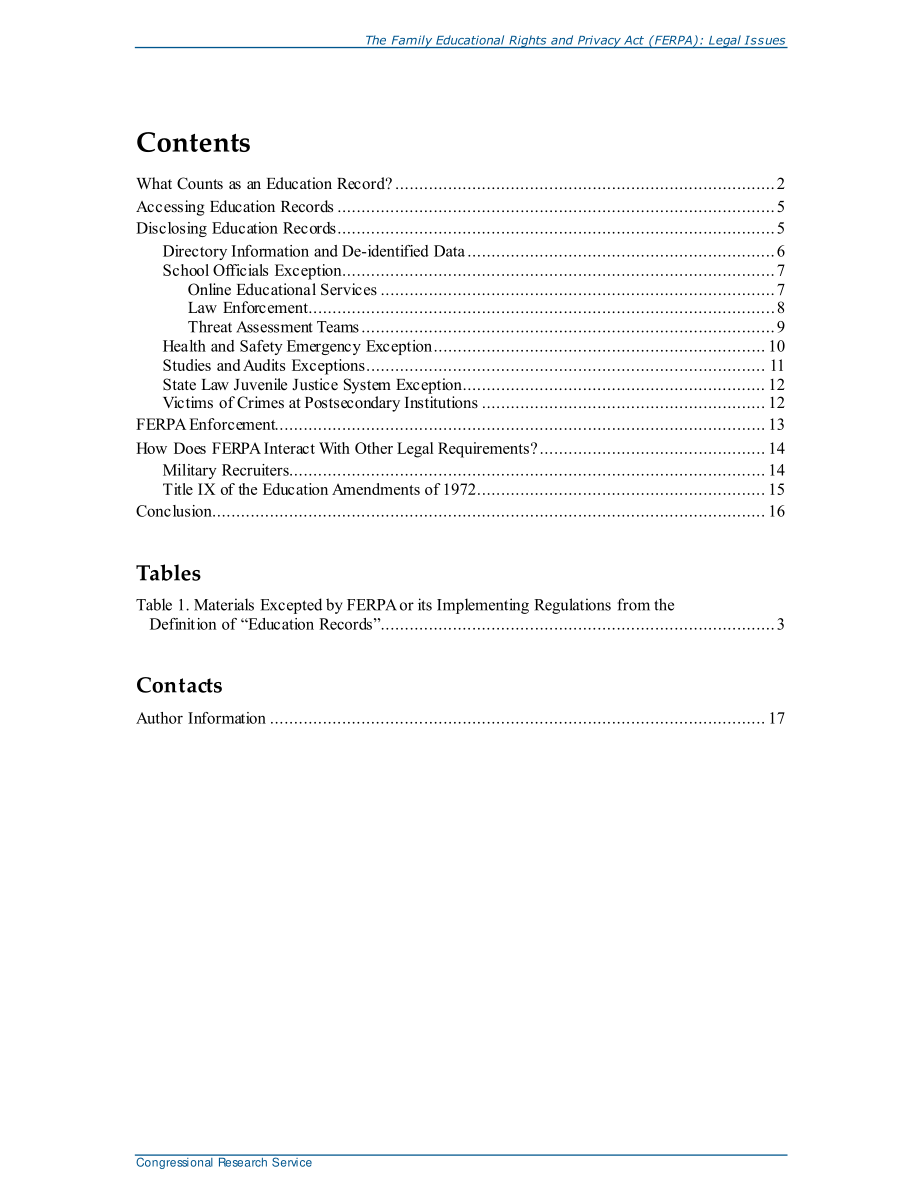 [20210524]R46799_《家庭教育权利和隐私法》（FERPA）：法律问题.pdf_第3页