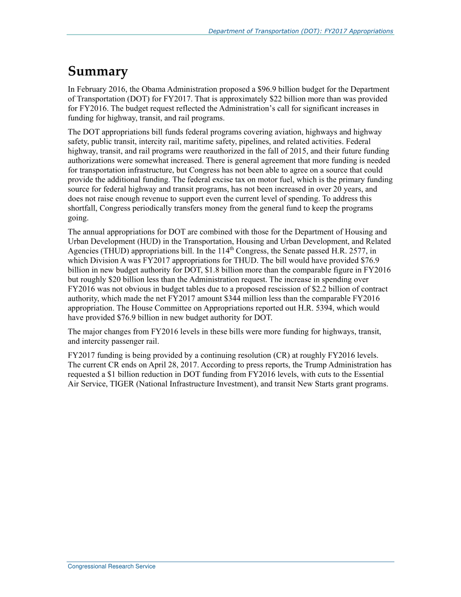 [20170404]R44499_交通运输部（DOT）：2017财年拨款.pdf_第2页