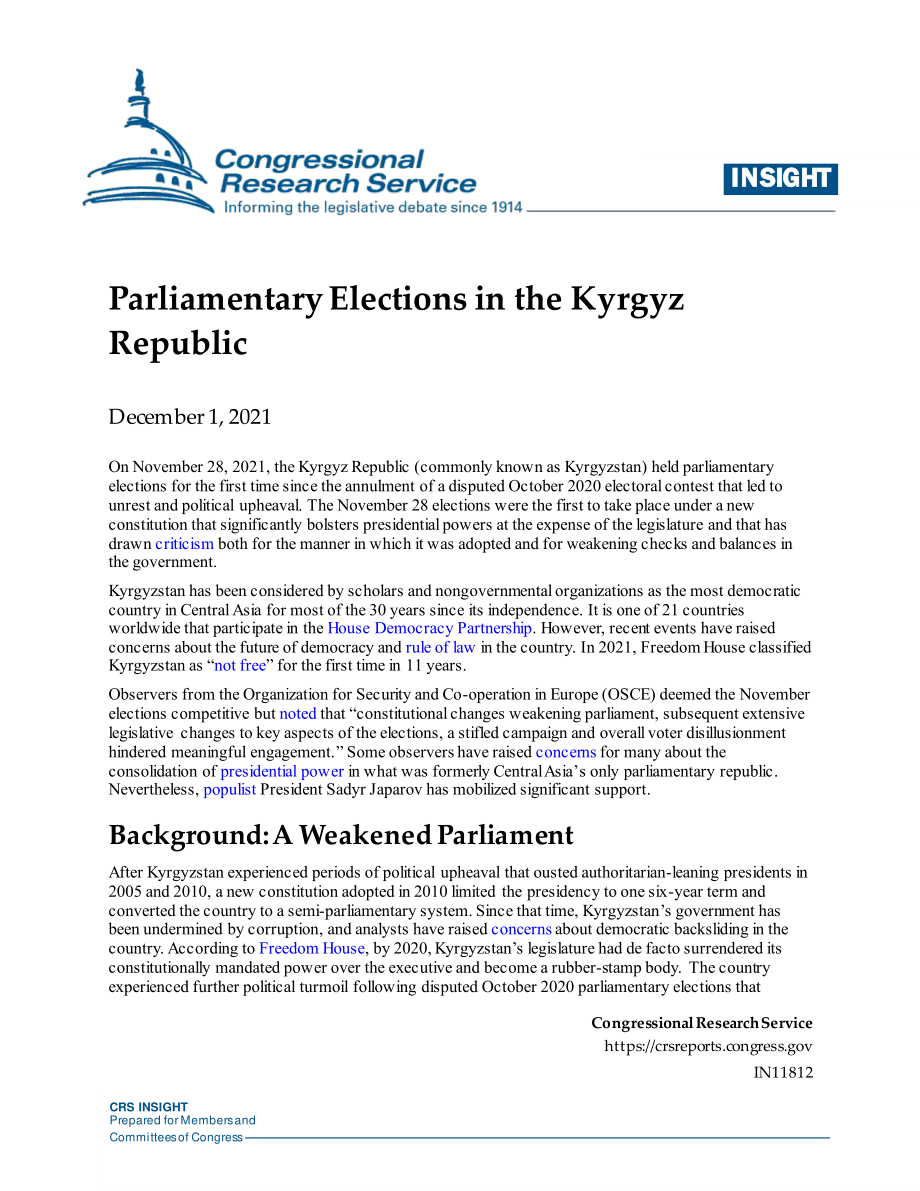 [20211201]IN11812_吉尔吉斯共和国议会选举.pdf_第1页