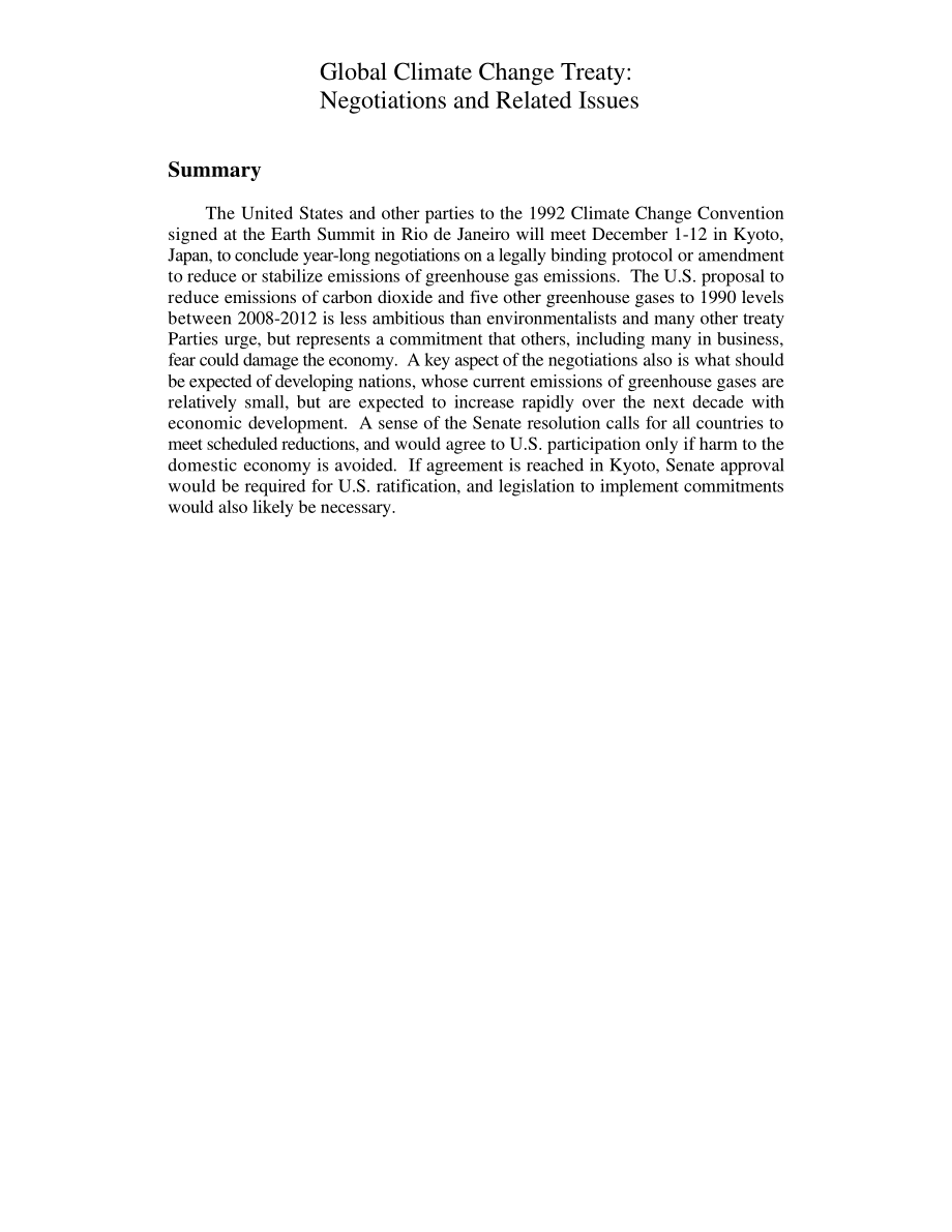 [19971121]97-1000ENR_全球气候变化条约：谈判和相关问题.pdf_第2页