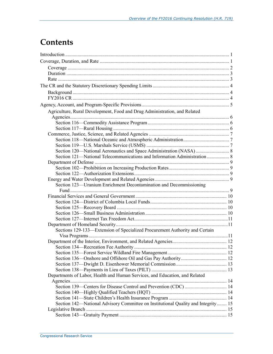 [20151001]R44214_2016财年持续决议概述（H.R.719) .pdf_第3页