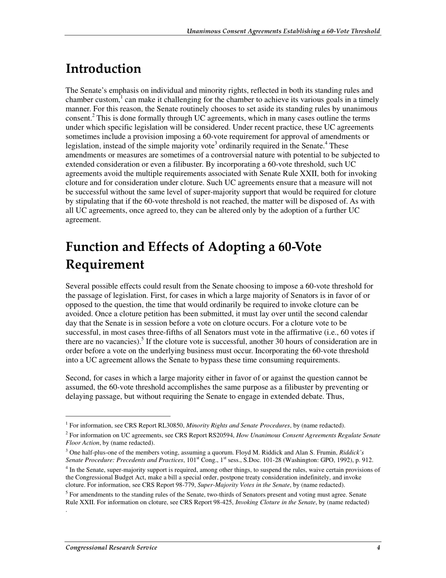 [20090512]RL34491_一致同意协议规定参议院通过立法的60票门槛.pdf_第3页