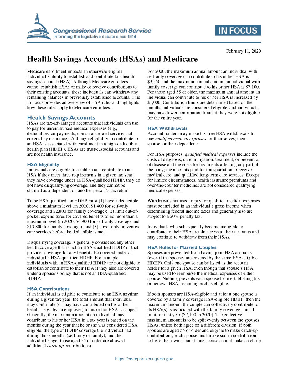 [20200211]IF11425_健康储蓄账户（HSA）和医疗保险.pdf_第1页