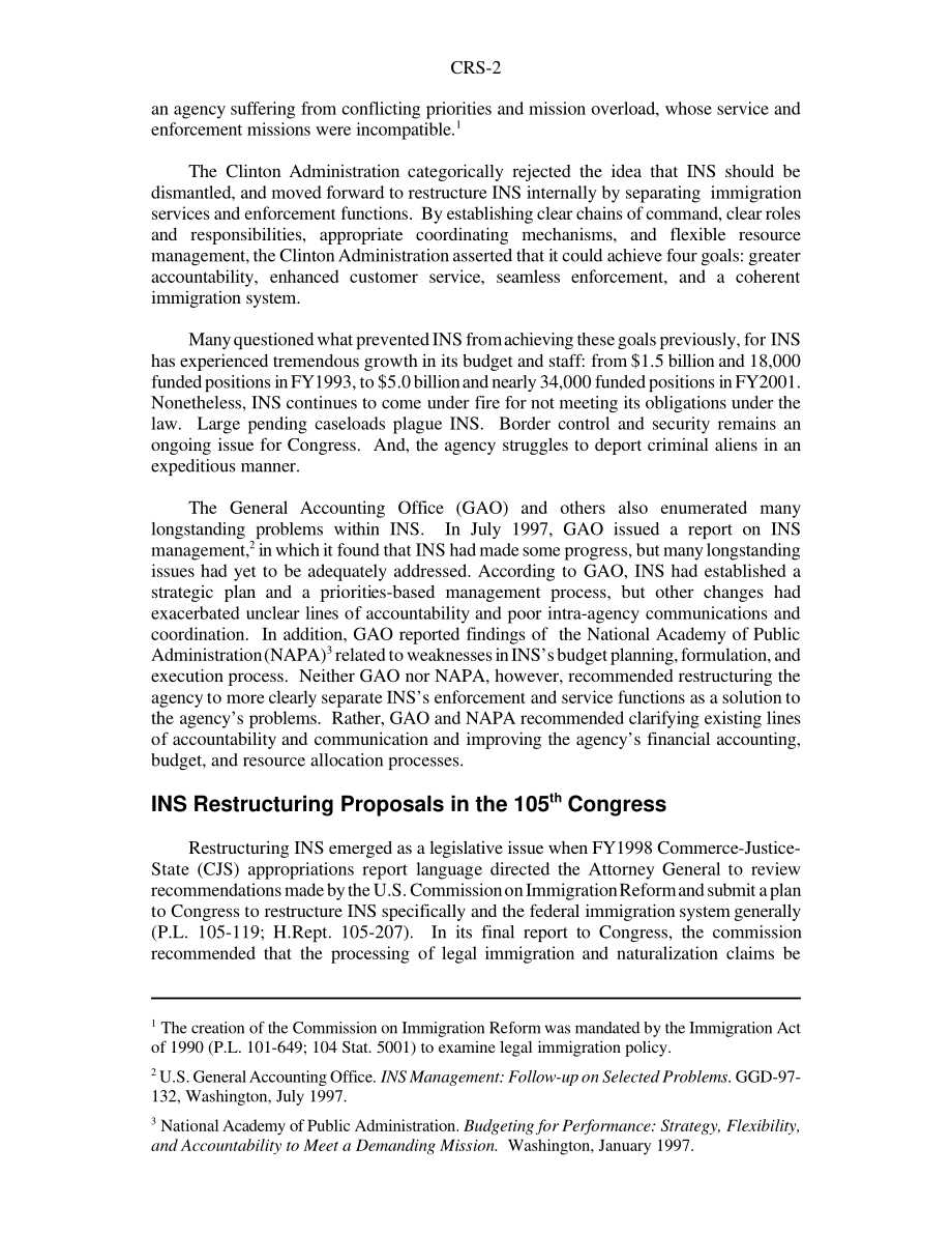 [20010724]RS20279_移民归化局重组及相关立法建议.pdf_第2页
