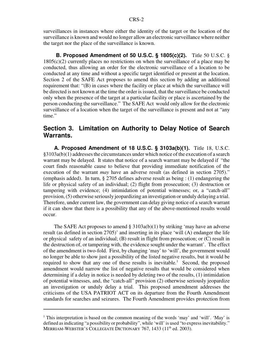 [20040219]RS21743_分析S.1709第108届国会：2003年安全与自由保障法案（SAFE法案）.pdf_第2页