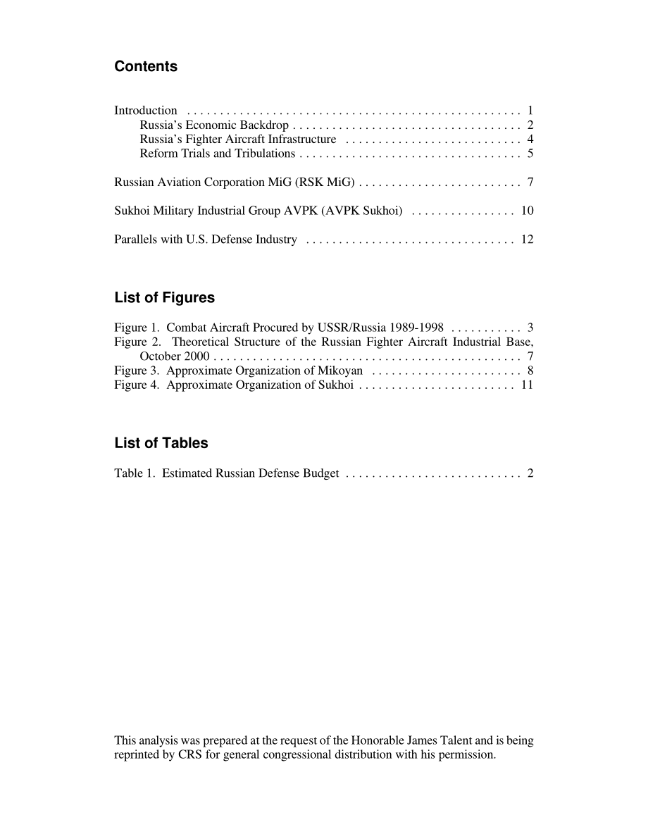 [20020409]RL30730_俄罗斯战斗机工业基地：与美国相似？.pdf_第3页