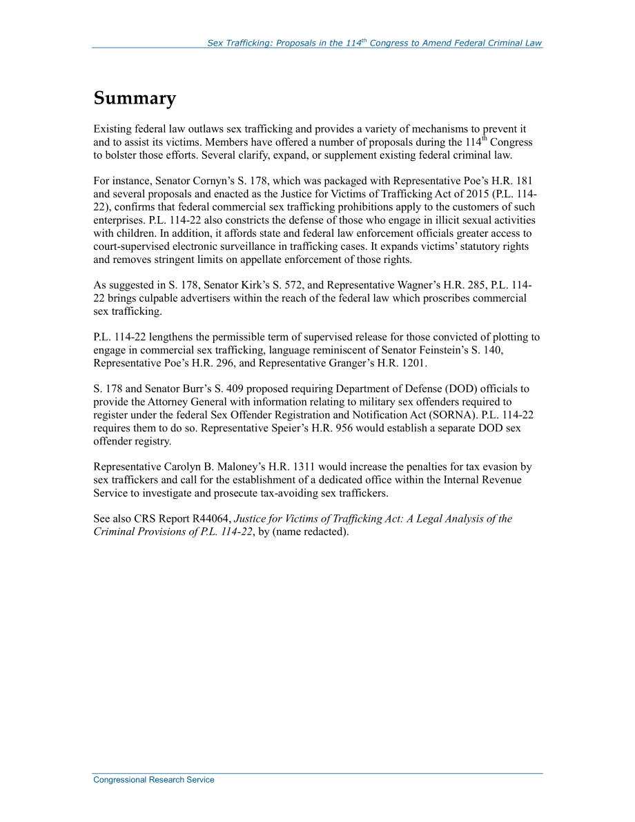 [20150609]R44007_性贩运：第114届国会修改联邦刑法的提案.pdf_第2页