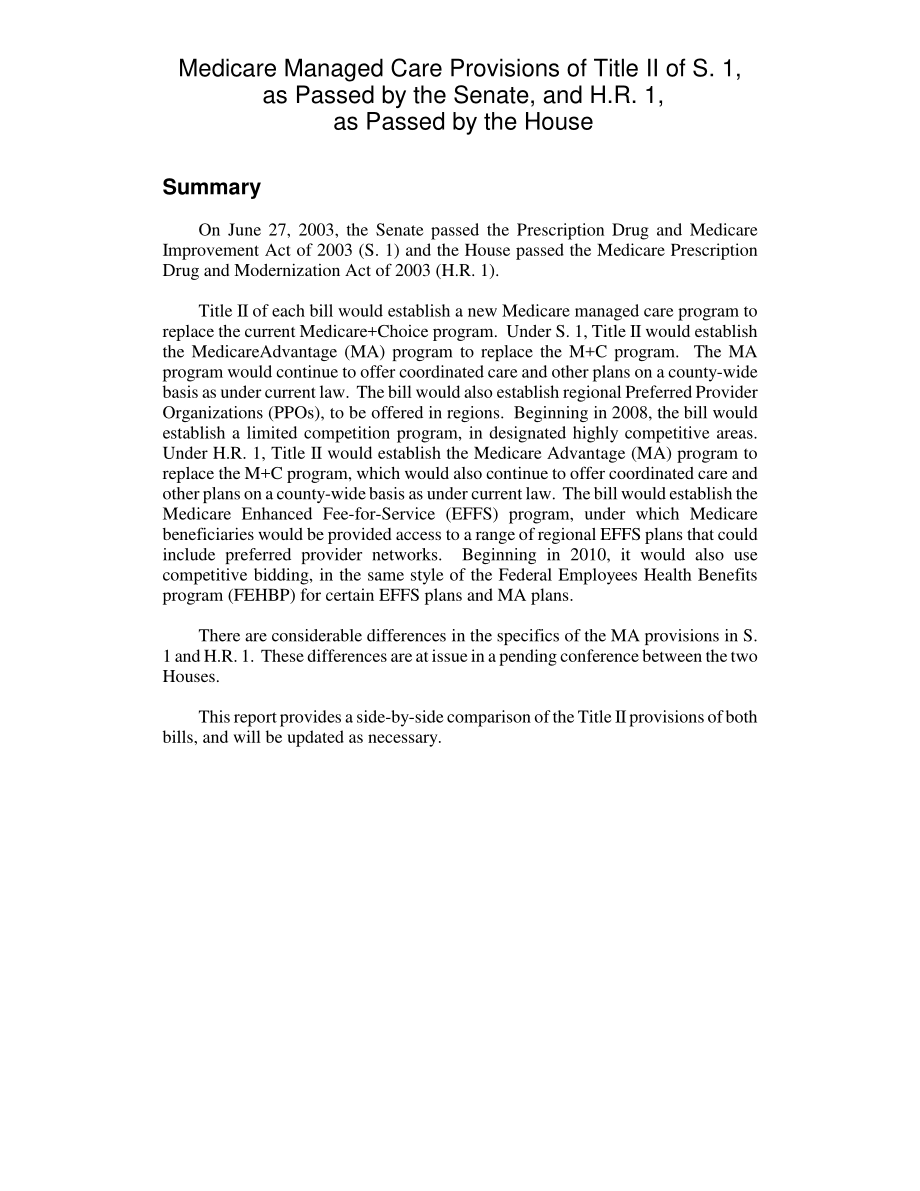 [20030808]RL32039_参议院通过的S.1第II篇医疗保险管理护理条款以及H.R.1号从房子旁边经过.pdf_第2页