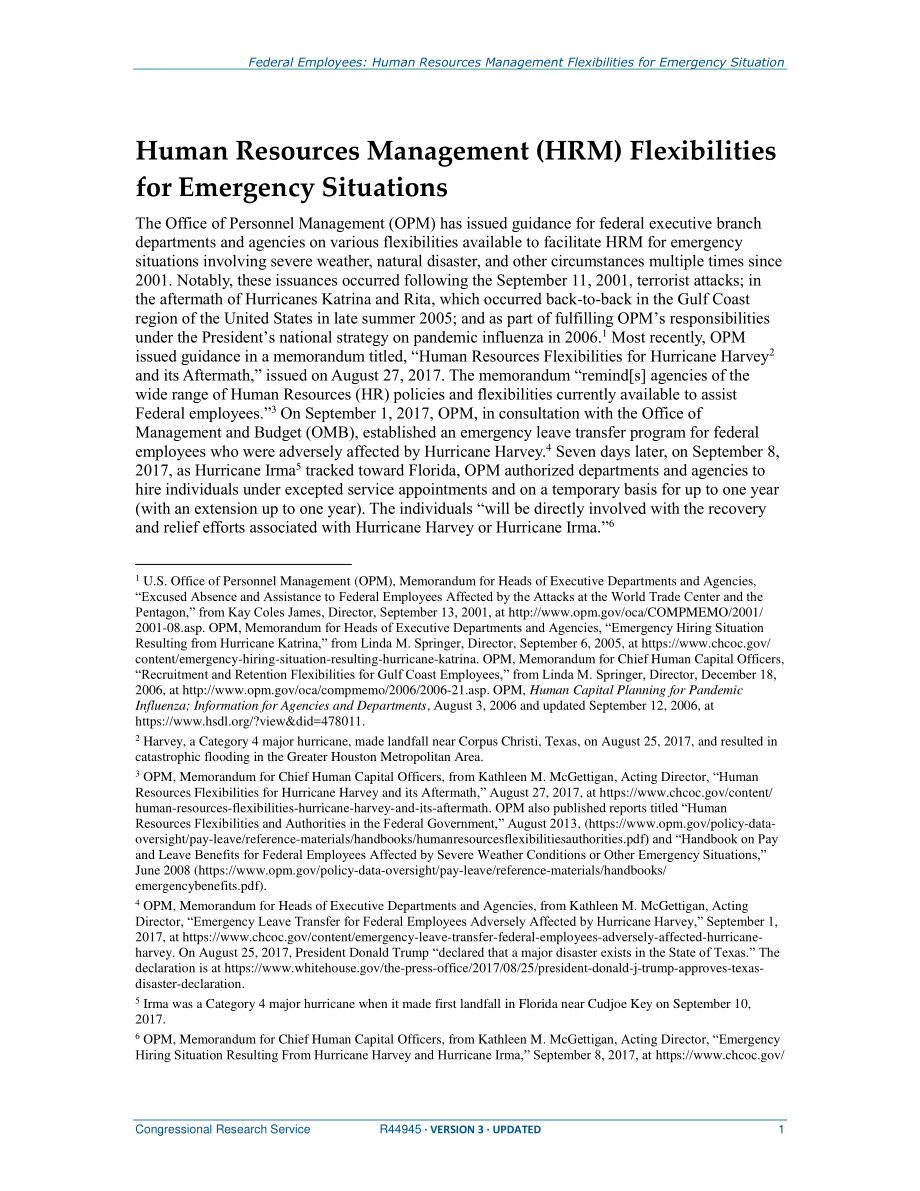 [20170914]R44945_联邦雇员：紧急情况下的人力资源管理灵活性.pdf_第3页