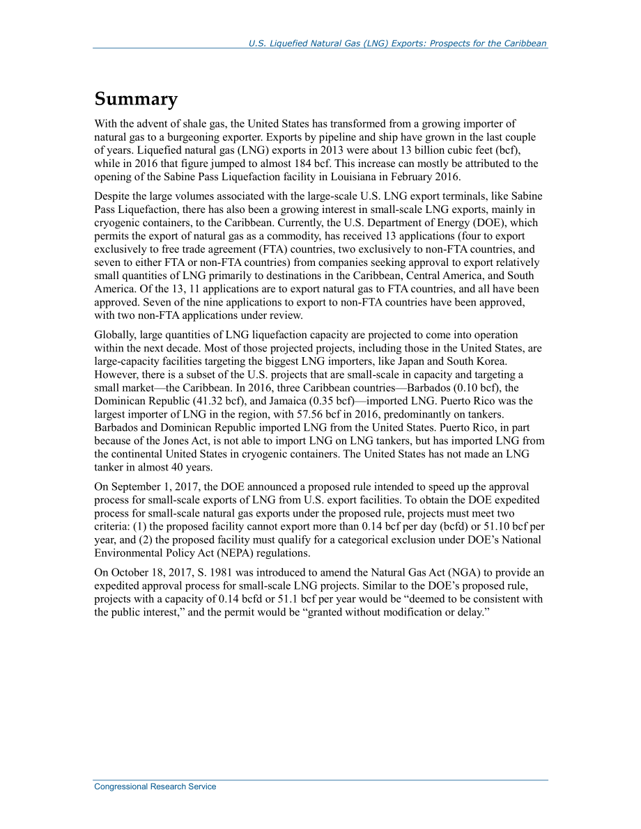 [20171101]R45006_美国液化天然气（LNG）出口：加勒比的前景.pdf_第2页
