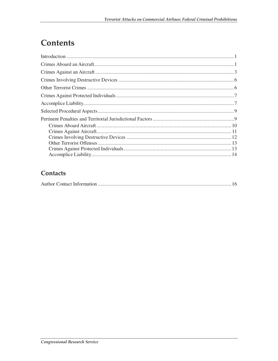 [20100122]R41035_对商业航空公司的恐怖袭击：联邦刑事禁令.pdf_第3页
