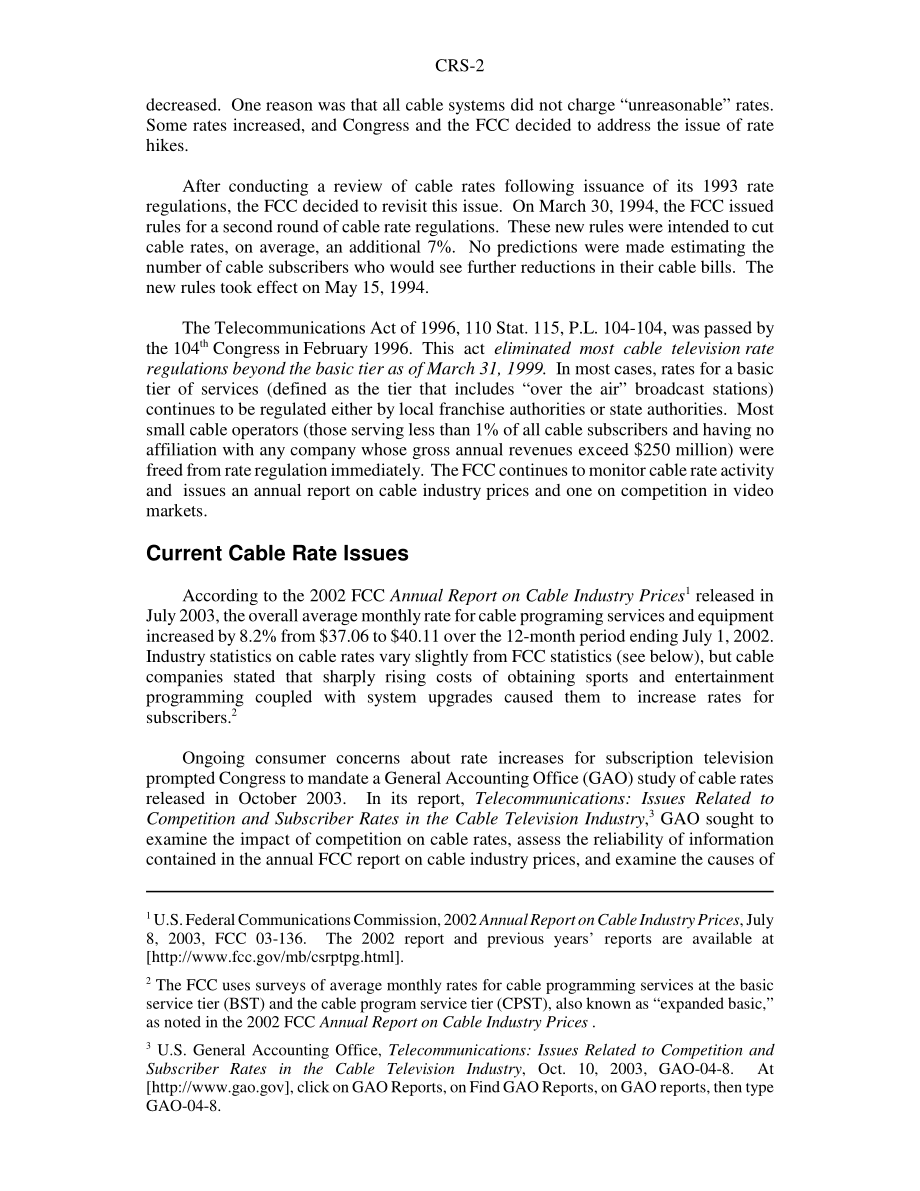 [20040405]RS21775_有线电视：国会费率和其他问题的背景和概述.pdf_第2页