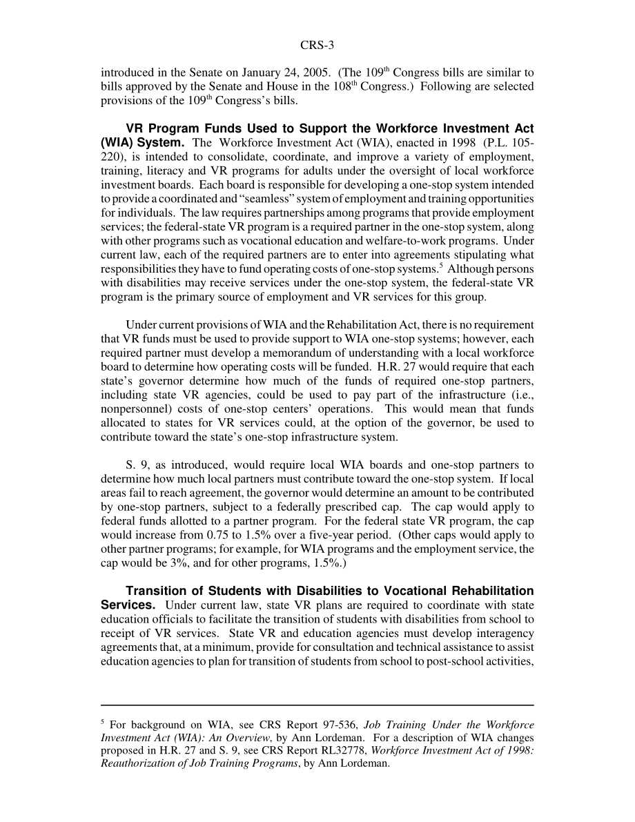 [20050225]RS22068_1973年康复法案：第109届国会立法和2006财年预算请求.pdf_第3页