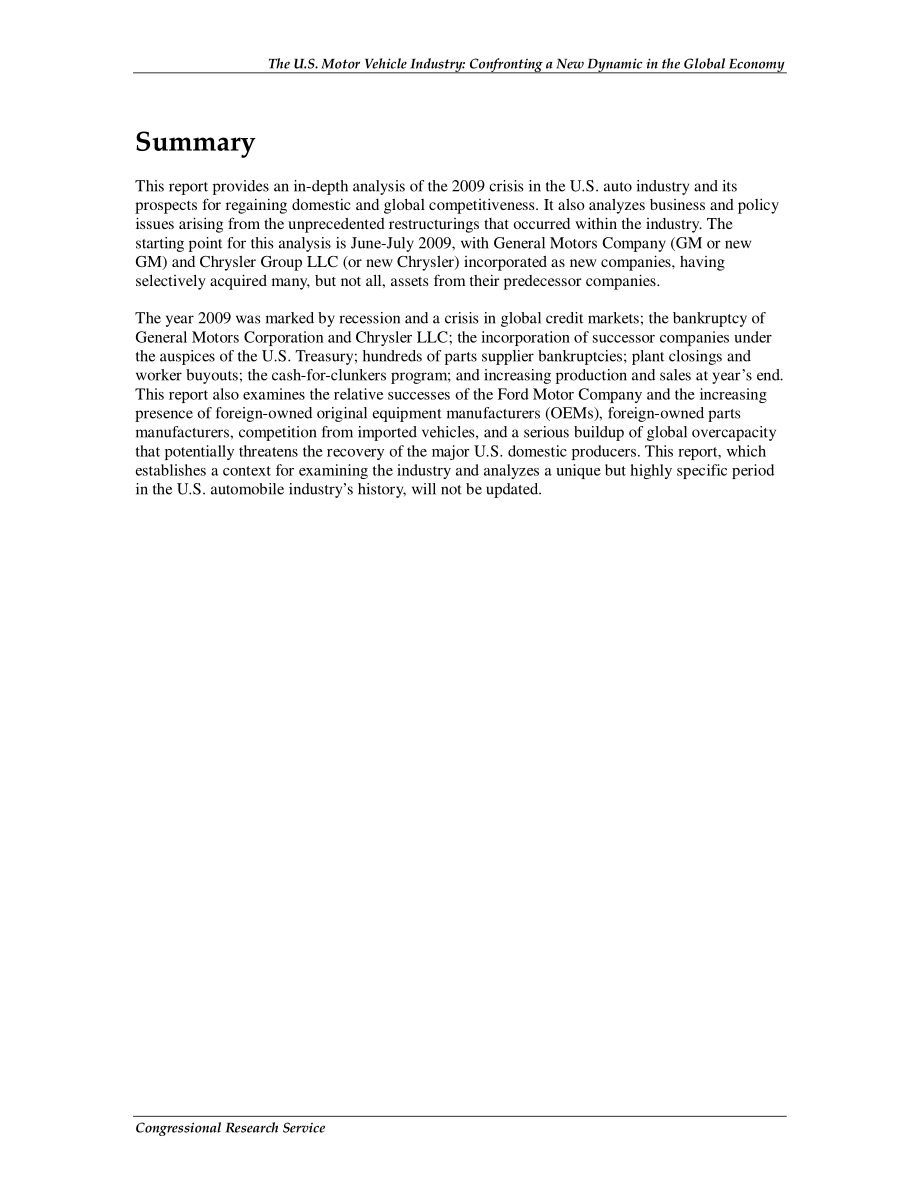 [20100326]R41154_美国机动车行业：面对全球经济的新动力.pdf_第2页