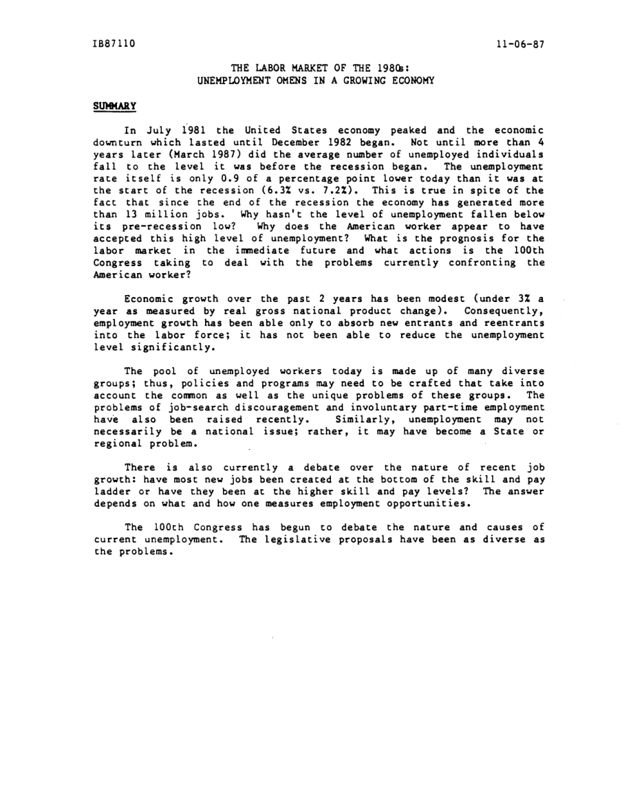[19880122]IB87110_20世纪80年代的劳动力市场：经济增长中的失业预兆.pdf_第3页
